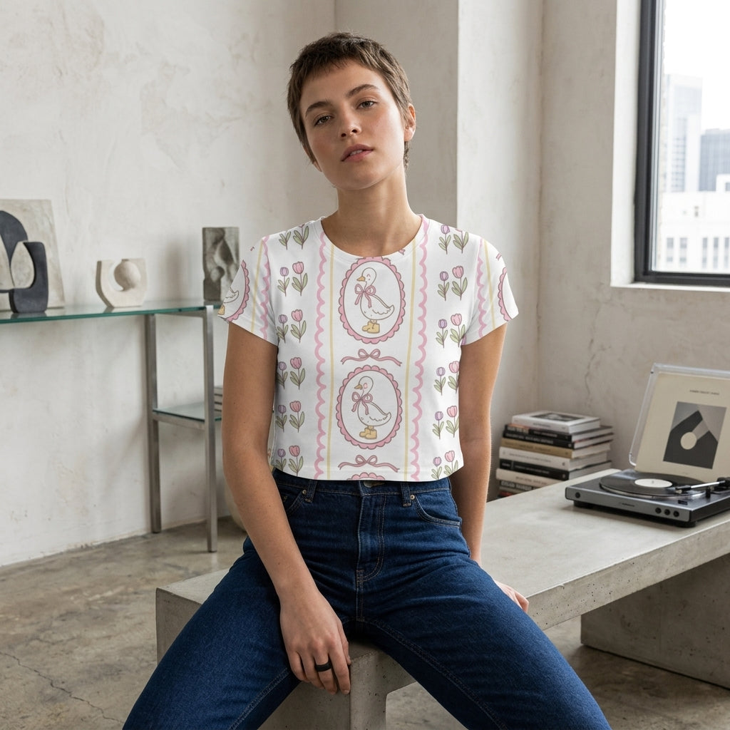 AOP Crop Top