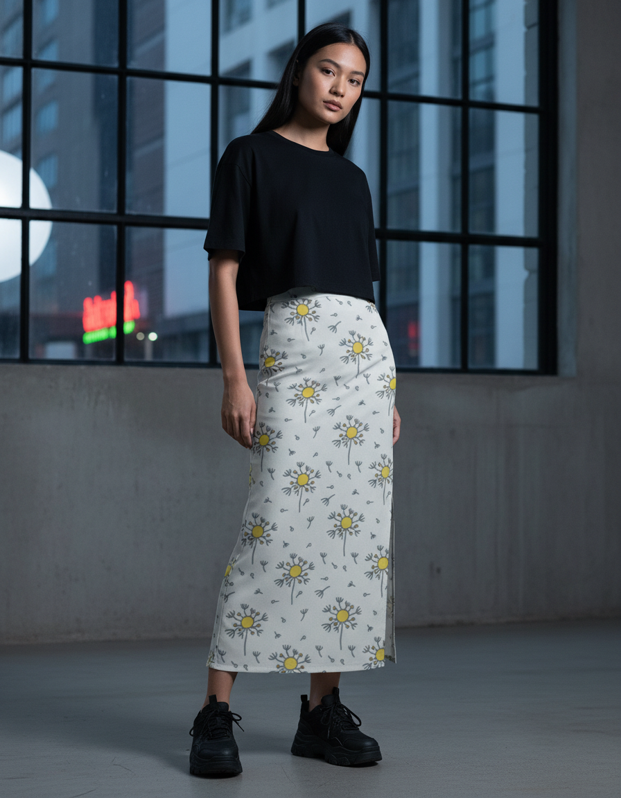 Aop Pencil Skirt